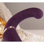 ROCKS-OFF - VIBRADOR DUPLO GEMINI ESTIMULADOR DE CLITÃRIS PONTO G ROXO